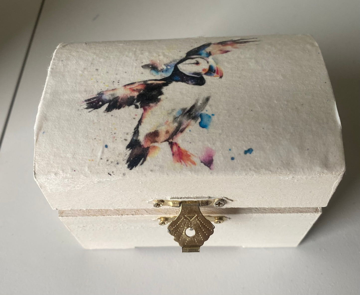 Puffin small trinket box