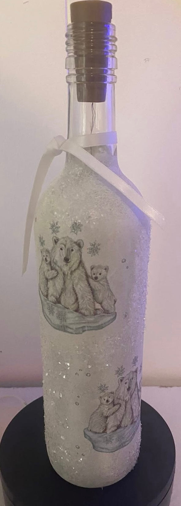 Light up Christmas bottle