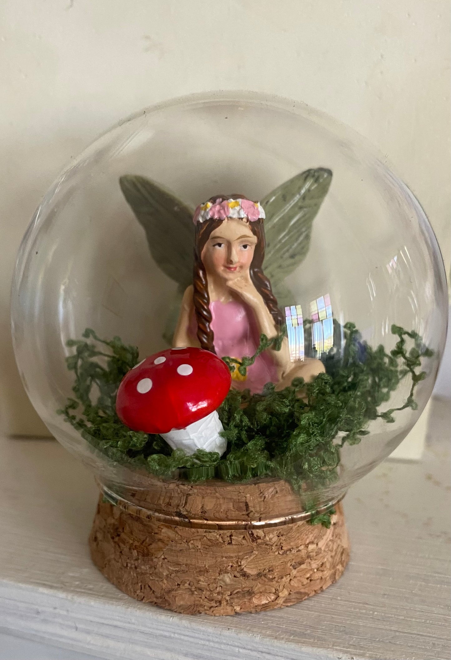Fairy glass globes Fairy in pink dress
