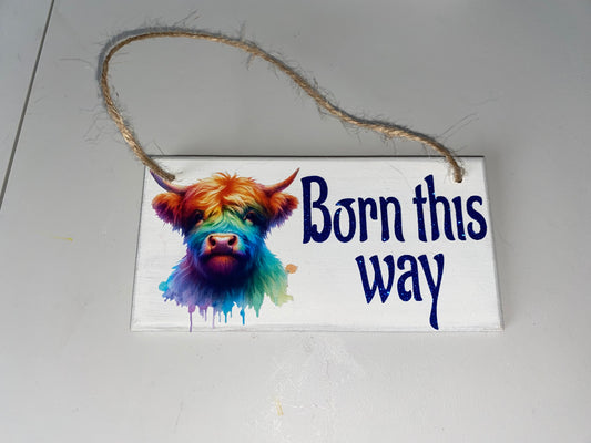 Pride hanging plaque design 5