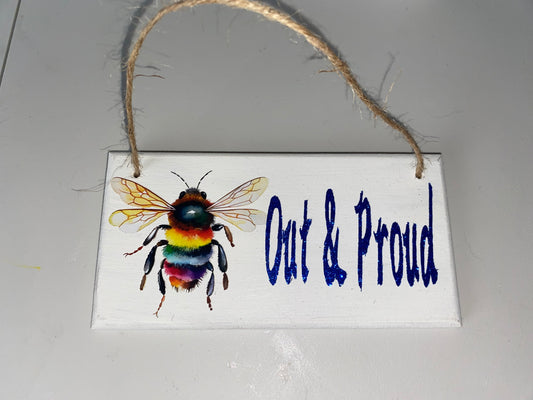 Pride hanging plaque design 4