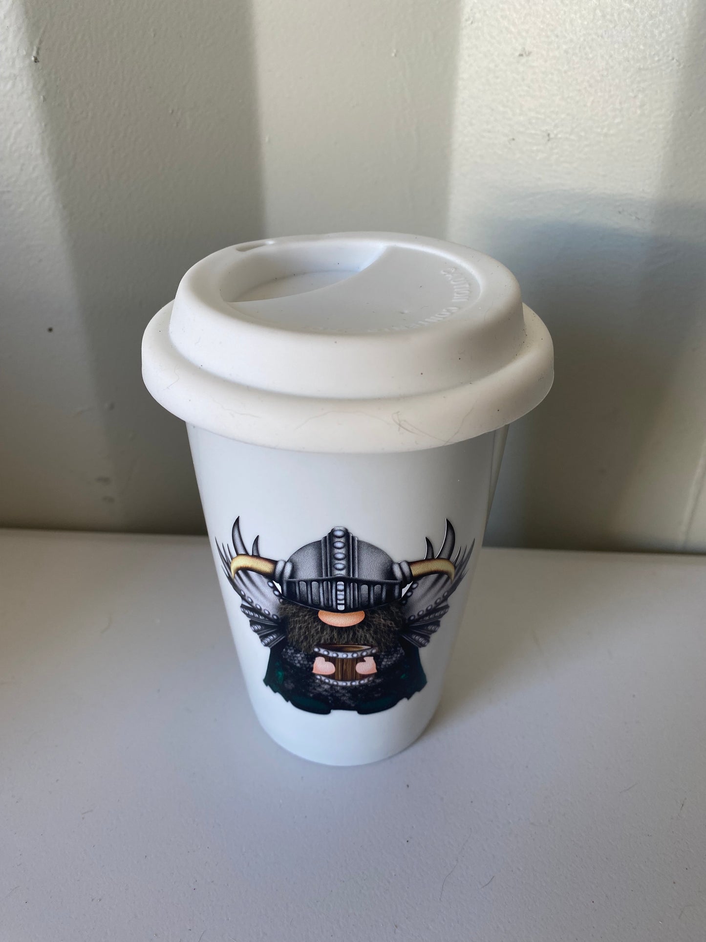 Ceramic travel mug viking