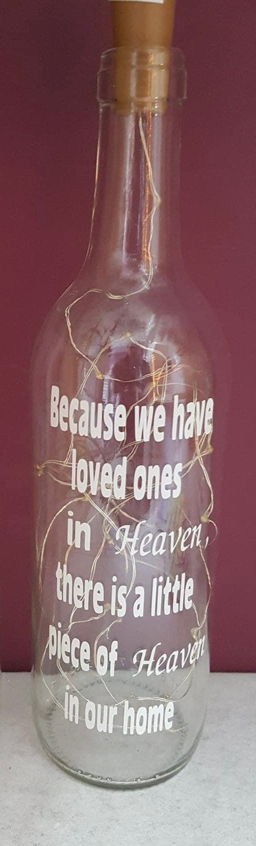 Heaven light up bottle