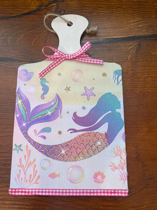Mermaid cheeseboard hanger
