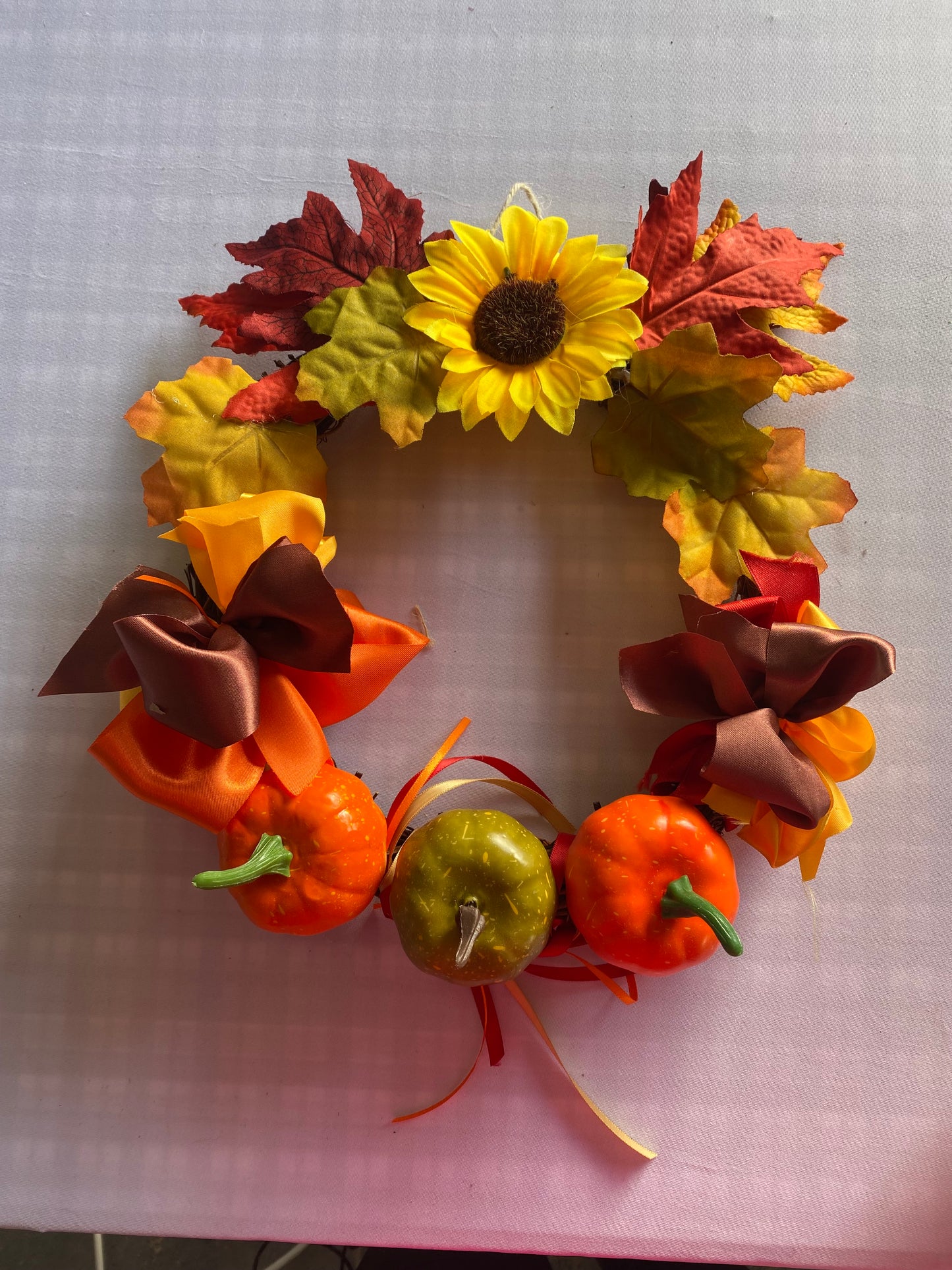 Autumn themed wreath medium
