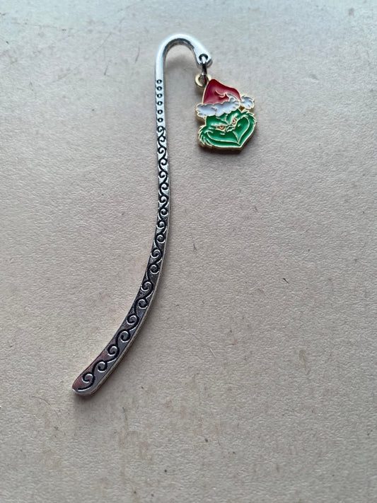 Tibetan silver grinch bookmark