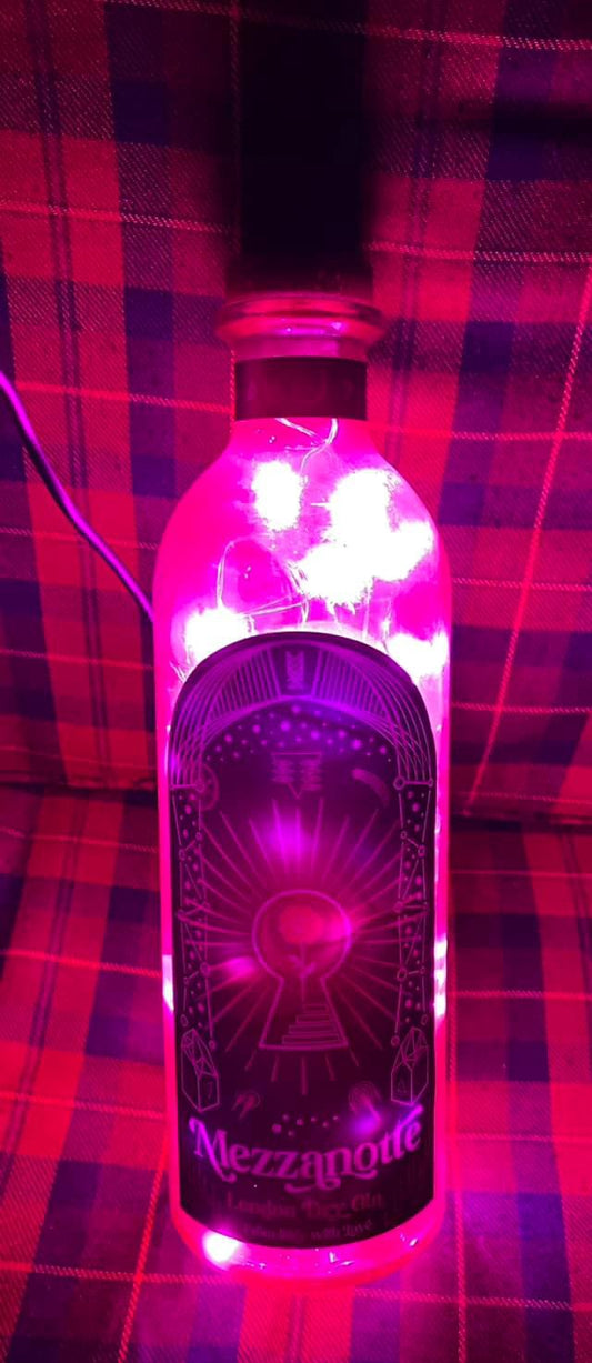 Electric bottle lamp gin