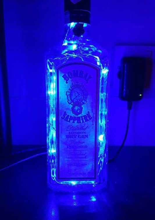 Electric bottle lamp gin