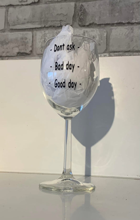 Glitter glass bad day