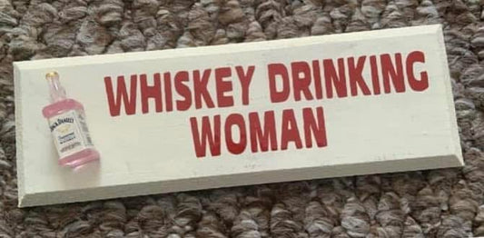 Whiskey hanging plaque