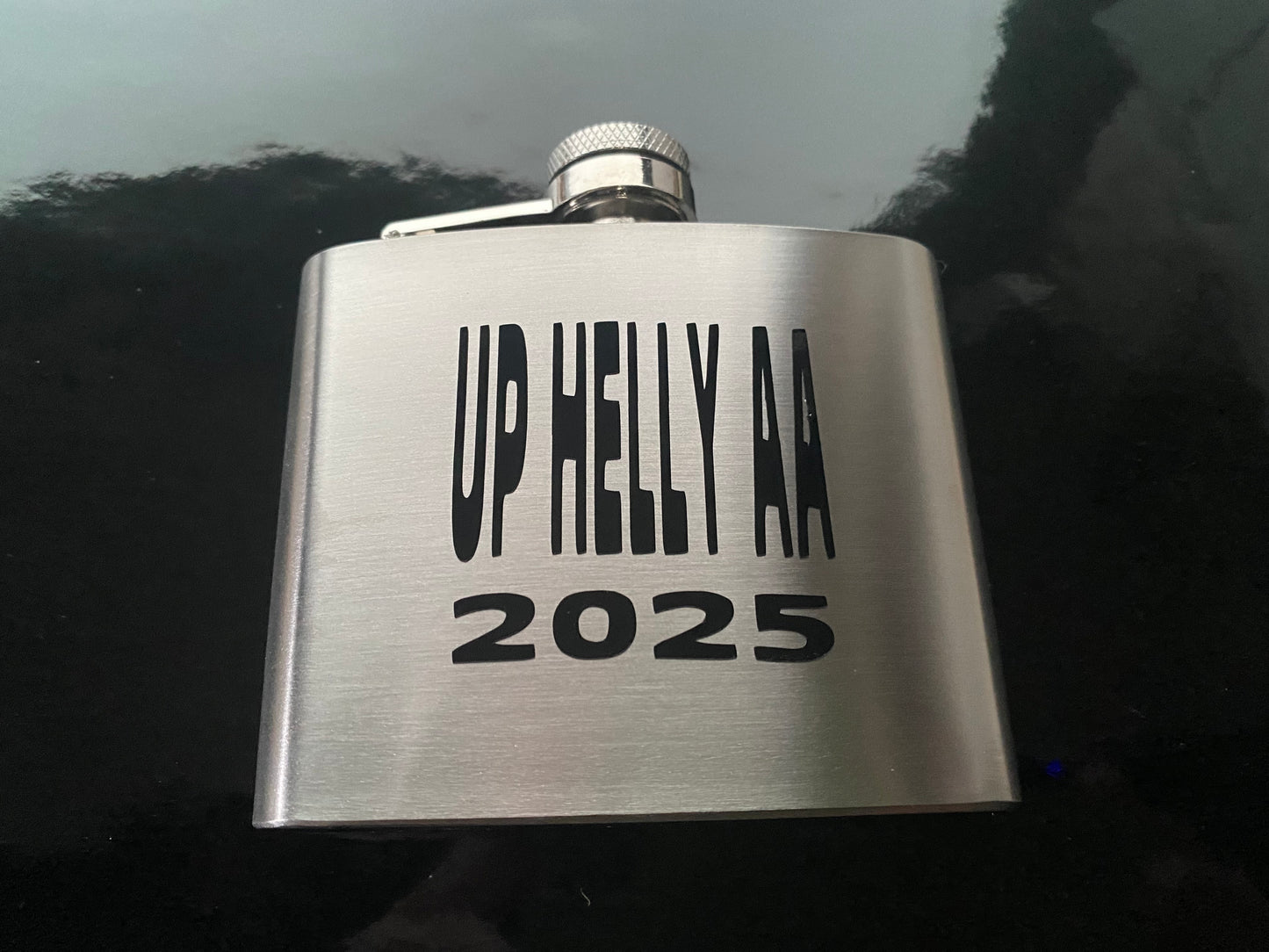 Stainless steel hip flask viking