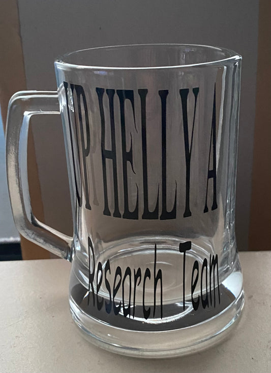 Up Helly Aa research team pint glass tankard