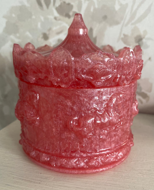 Carousel resin trinket box