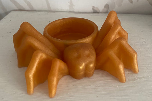 Resin spider tealight holder